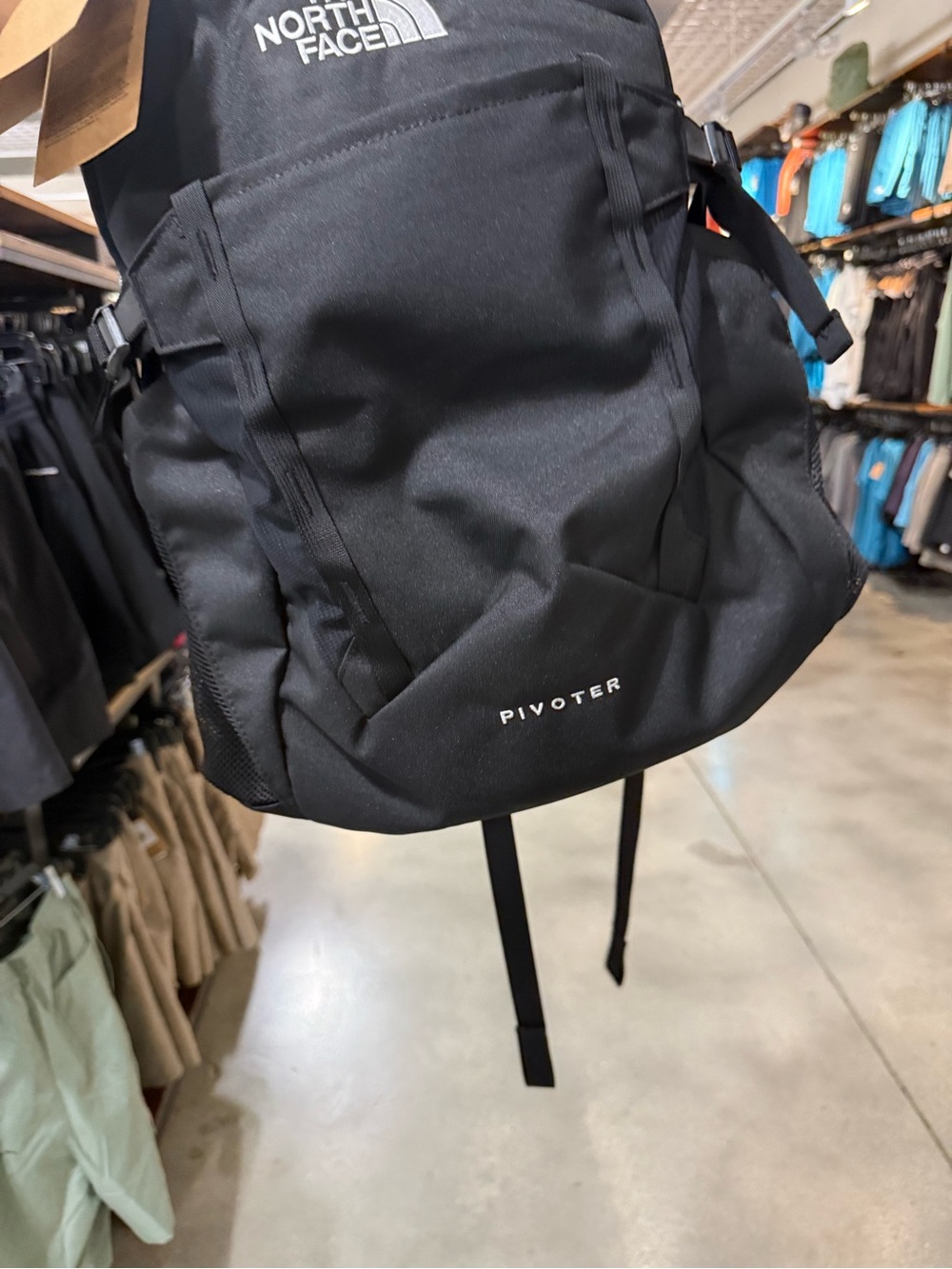 NWT!The North Face PivotER Backpack TNF Black Laptop Travel School Bag,Unisex - Picture 6 of 11